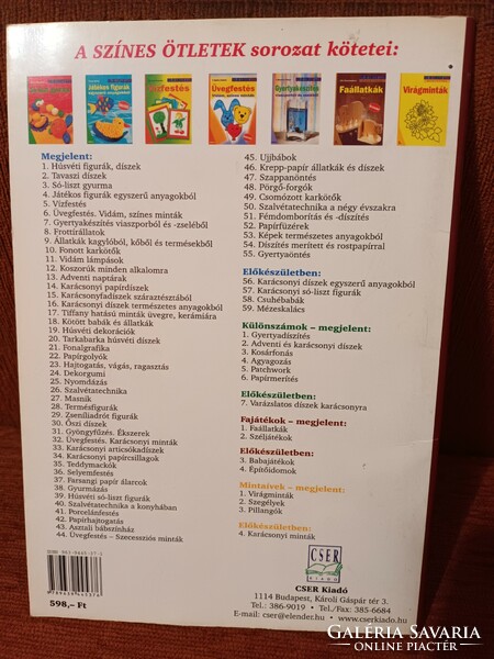 Díszítés merített- és rostpapírral (Színes Ötletek 54.) - Cser Kiadó, 2002