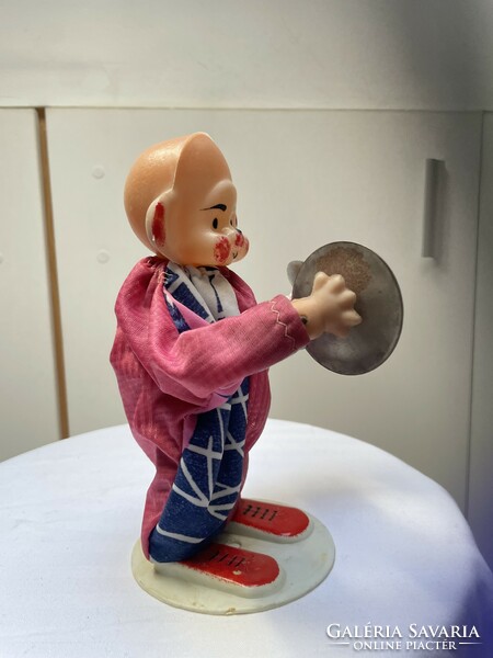 Retro toy, cymbal monkey-clown