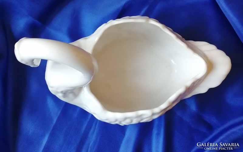 Antique porcelain swan bowl 32 cm