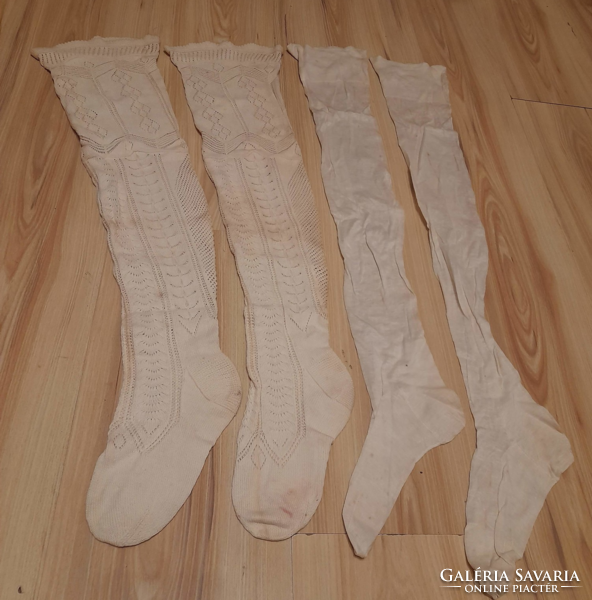 Szazadeleji stockings, 2 pairs of socks together