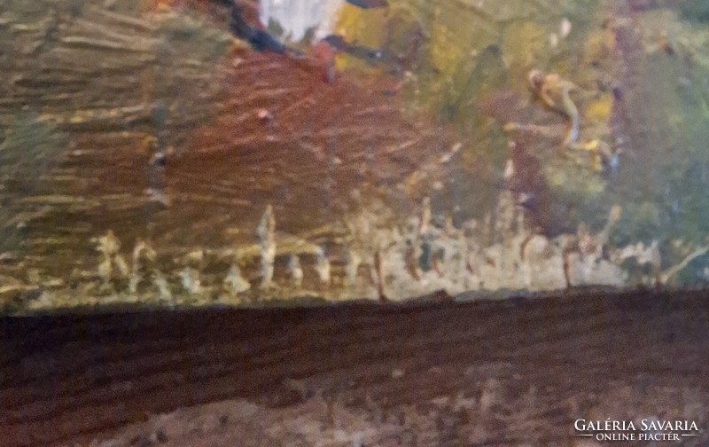 Mednyánszky jelzéssel: Erdőrészlet - olaj / fa festmény