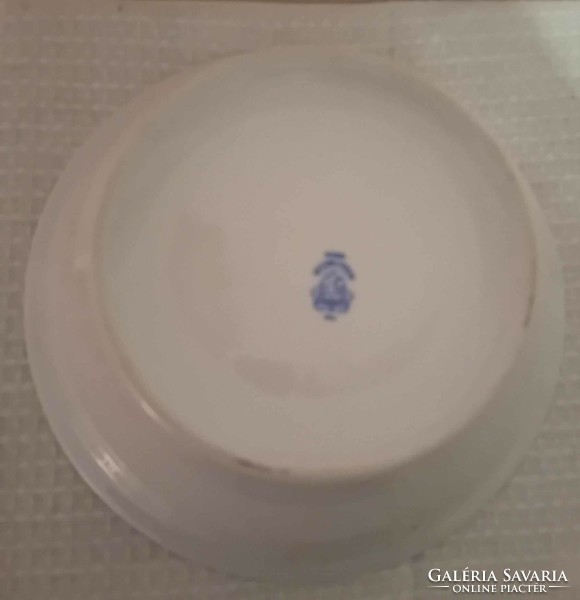 Alföldi blue-bordered jelly bowl.