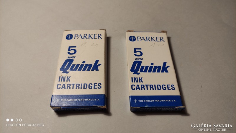 Vintage parker pen inserts in ink cartridge box 5 pcs/box