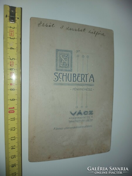 Antique photo, Augusta Schubert, Vác