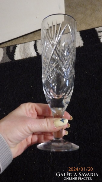 Ólomkristály pezsgős pohár 5 db