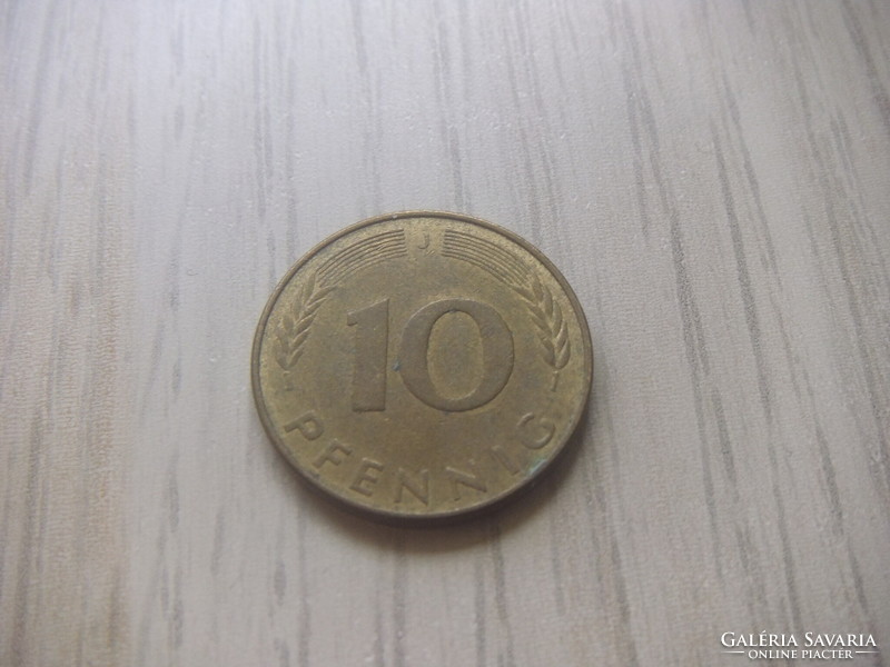 10   Pfennig   1977   (  J  )    Németország