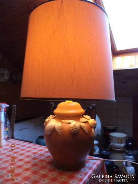 Huge, Provencal-style ceramic lamp!