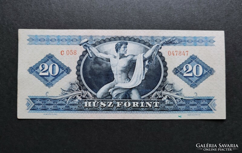 20 Forint 1965, VF+, + ajándék kulcstartó