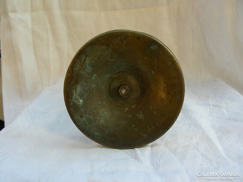 Antique copper Biedermeier candle holder