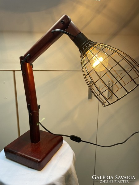 Zicoli Limbach jelzett industrial csuklós  lámpa a 70 es évekből