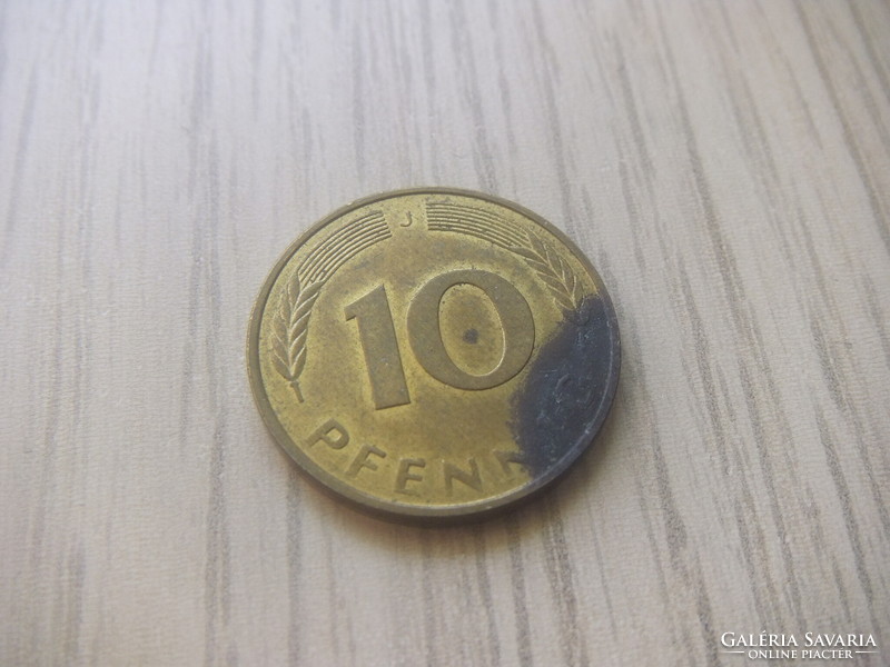 10   Pfennig   1980   (  J  )    Németország