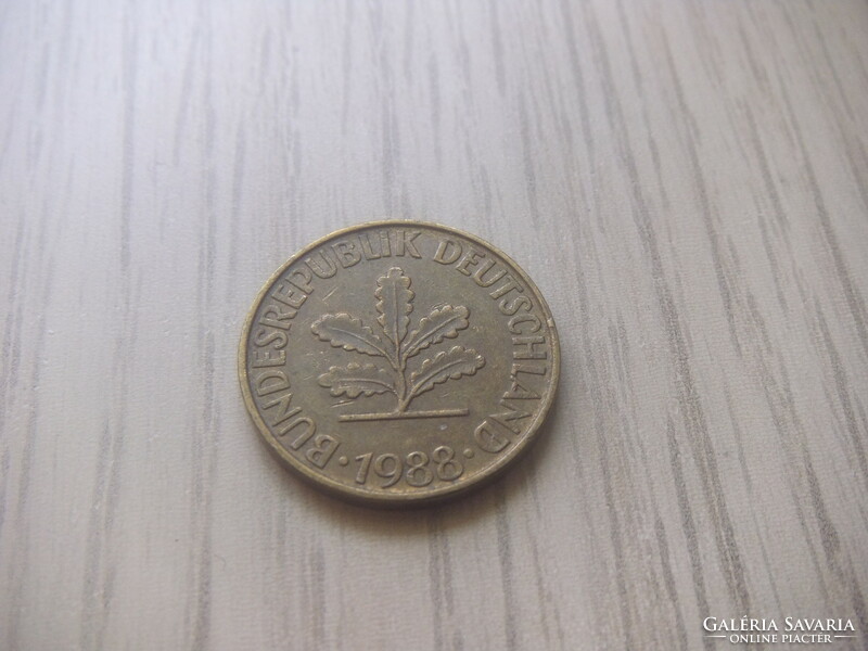 10 Pfennig 1988 ( f ) Germany