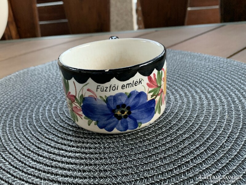 Balatonfűzfői emlék porcelán bögre