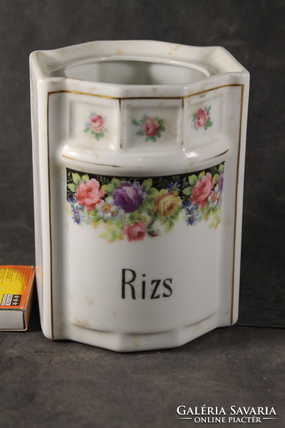 Antik rózsás  porcelán rizstartó 540