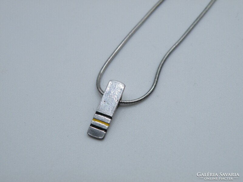 Uk0113 elegant snake pattern silver necklace and pendant 925