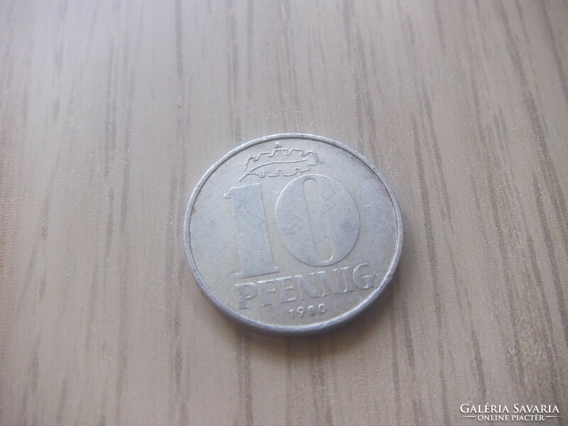 10   Pfennig   1980   (  A  )    Németország