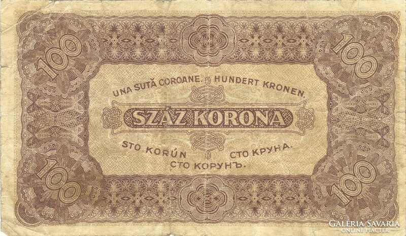 100 korona 1923 nyomdahely nélkül 1.