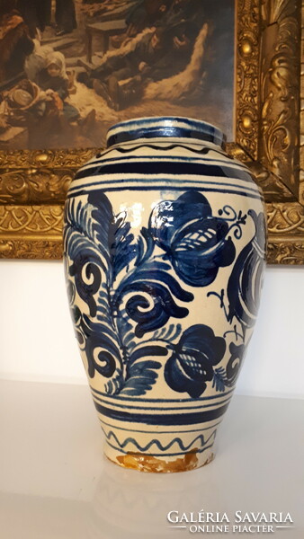 Nagyméretű dupla madaras korondi kerámia váza 25 cm