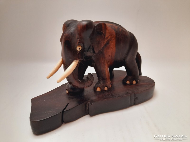 Wooden elephant, 15 cm