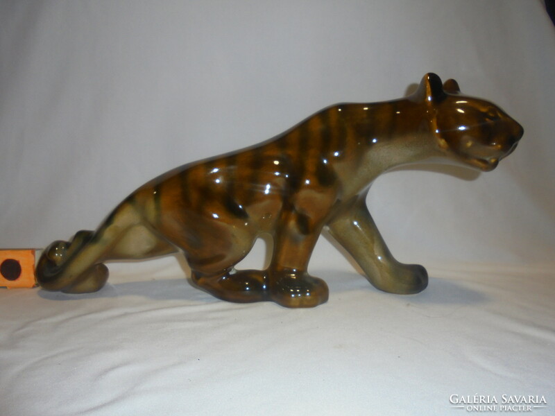 Kerámia tigris figura, nipp, szobor - nagy méret