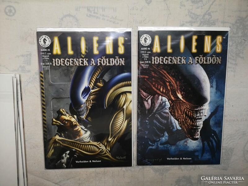 Aliens 1-8, predator 1-8, aliens vs predator 1-3.