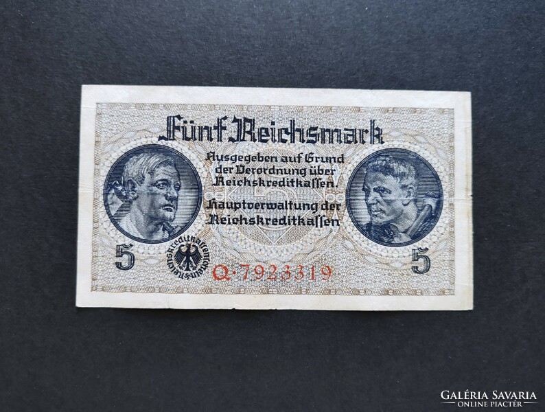 Németország 5 Reichsmark / Márka 1940, F+-VF