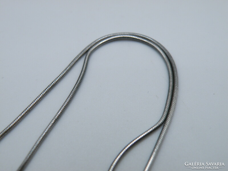 UK0113   Elegáns kígyó mintás ezüst nyaklánc és medál 925