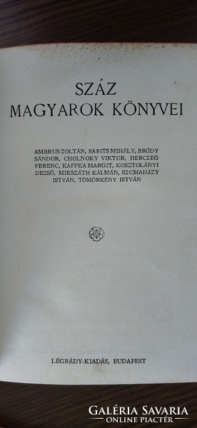 Száz magyarok könyvei 1-10