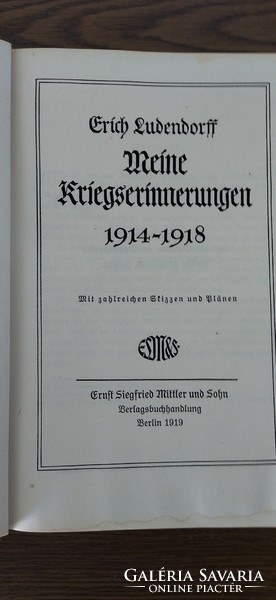 Erich Ludendorff - Meine Kriegserinnerungen 1914-1918 könyv