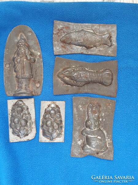 Rare metal lollipops, chocolate molds, 6 confectionery supplies