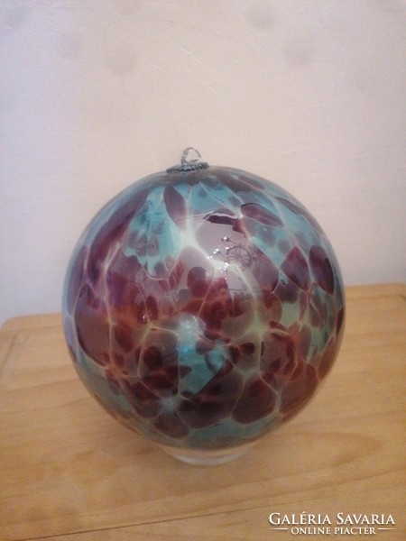 Nagyméretű üveg karácsonyi gömb (15cm átmérőjű)