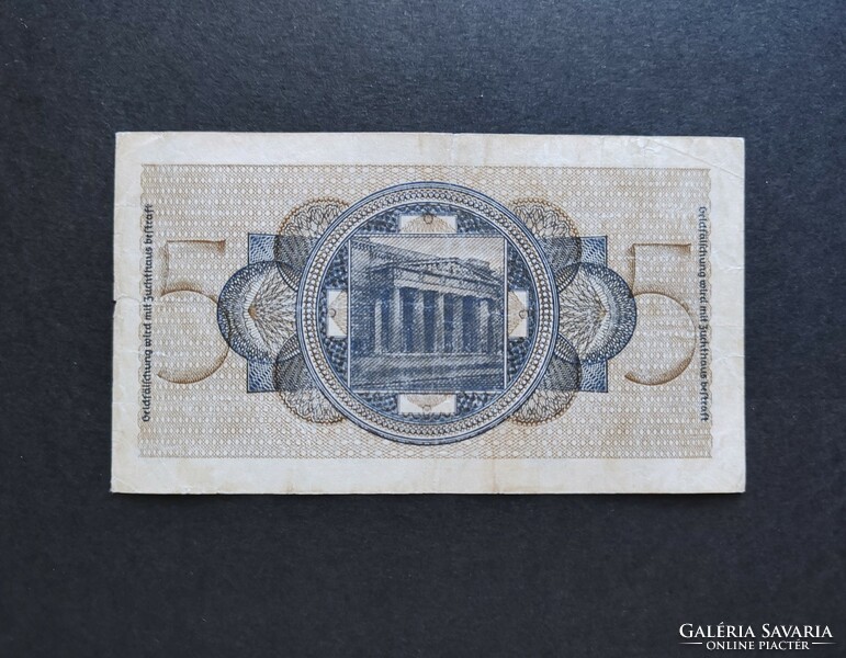 Németország 5 Reichsmark / Márka 1940, VF