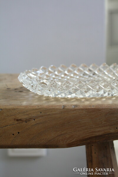 Crystal cut glass jewelry holder, storage case - flawlessly beautiful