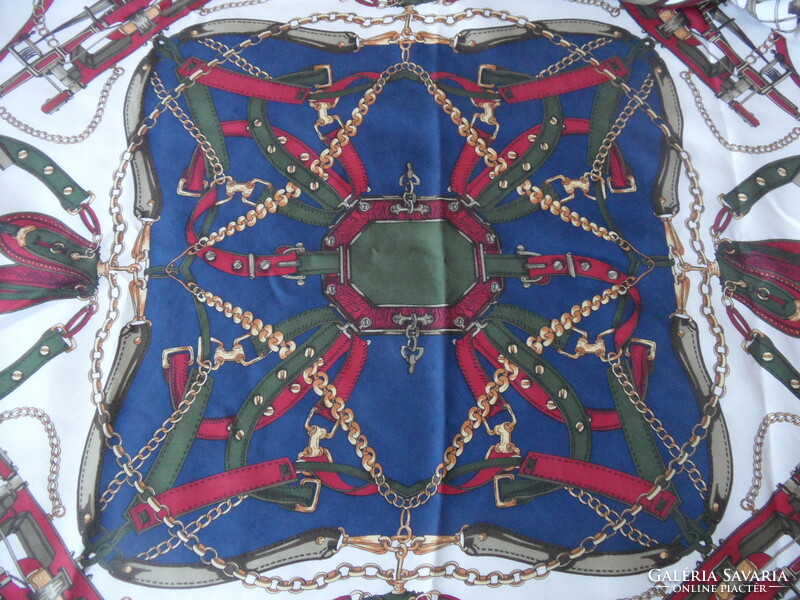 Peter hahn patterned silk shawl, scarf