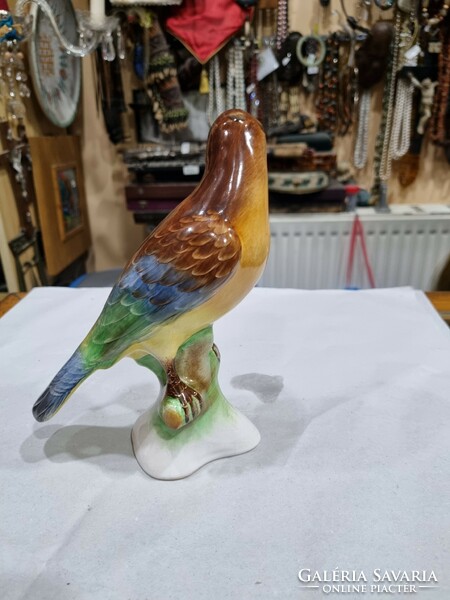 Industrial ceramic bird figure
