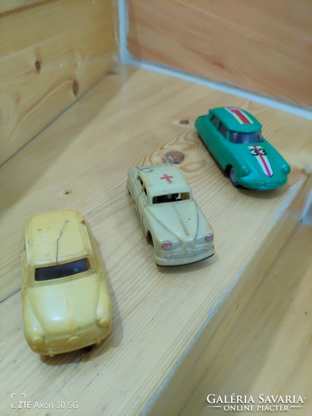 3 old record factory small cars