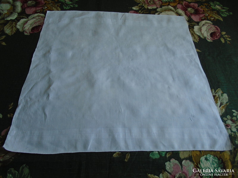 2 pcs. Large cotton monogrammed handkerchief for men.