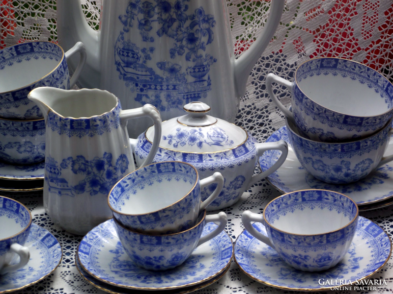 Blue tea and coffee set