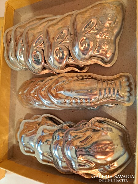 Old metal cookie mold, chocolate mold