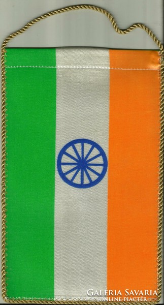 Table flag = India (textile, 14.5 x 23.5 cm, double-sided)