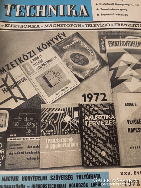 Radio technical magazine of the Hungarian National Defense Association 1972/10 pcs