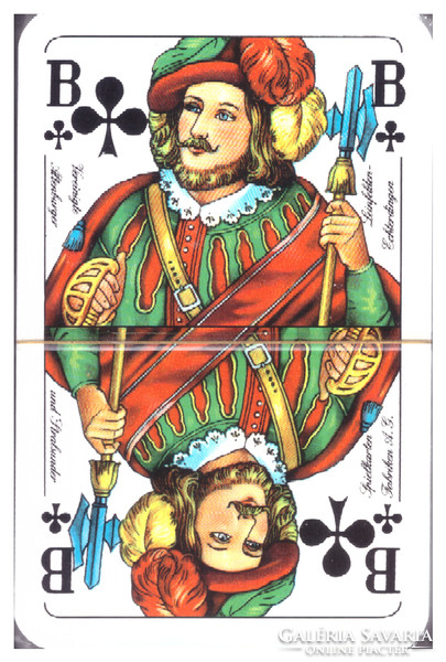 92. Francia sorozetjelű skat kártya berlini kártyakép ASS 1985 körül 32 lap