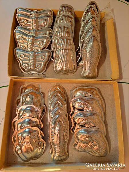 Old metal cookie mold, chocolate mold