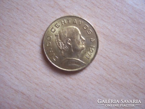 Mexiko 5 Centavos 1971 Ø18 mm