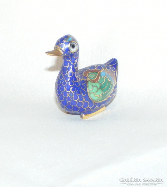 Duck figure compartment enamel