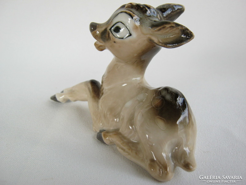Német Lippelsdorfi porcelán Bambi őzike