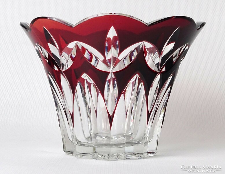 1M344 val saint lambert Belgian crystal vase