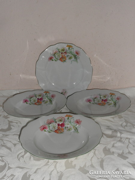 Schlaggenwald porcelain flat and deep plate (4 pcs.)