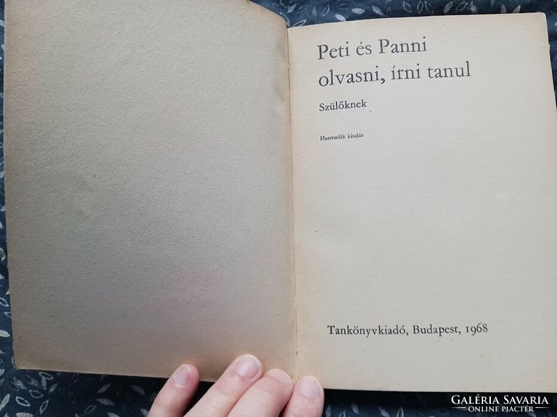 Dr.Gergely Károlyné-Kovács Dezsőné:Peti és Panni olvasni, írni tanul 1968