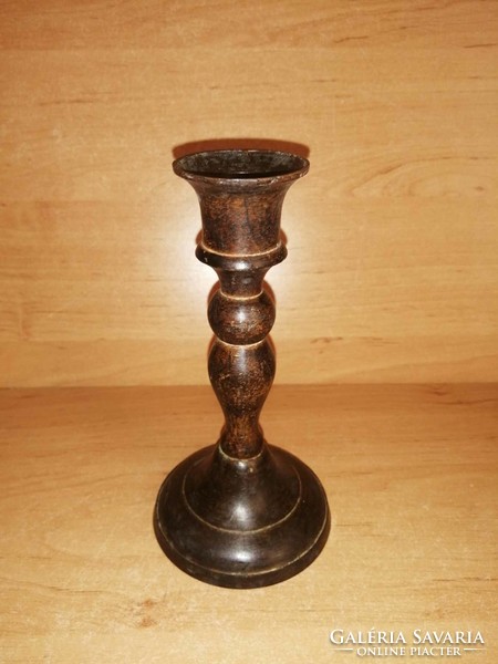 Old copper candle holder - 15 cm high (12/d)